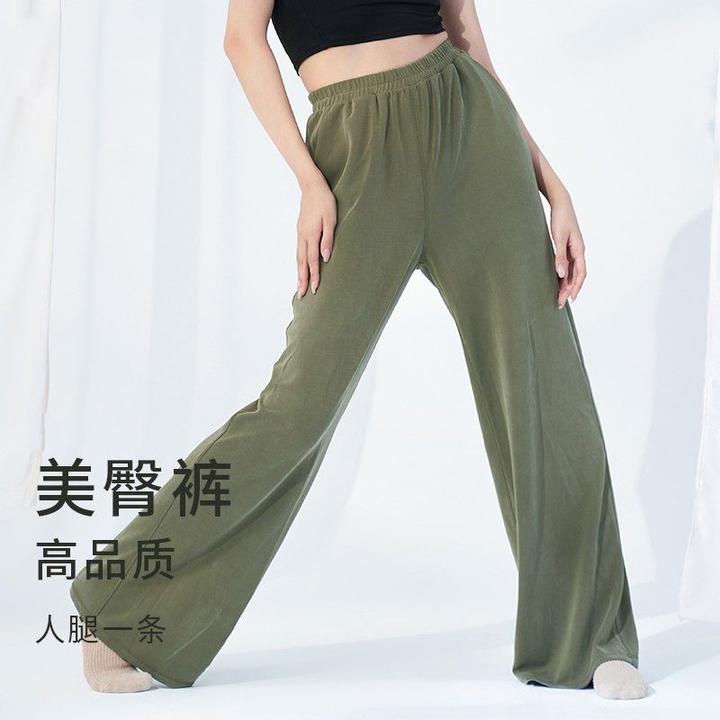 古典舞练功裤女秋冬季现代舞练功服成人宽松舞蹈裤中国舞形体裤子