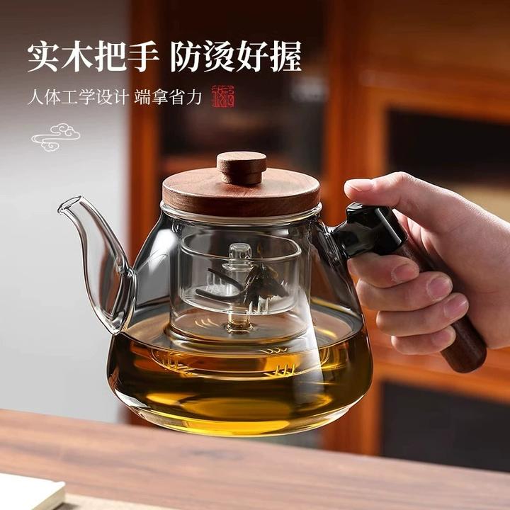 新款加厚玻璃煮茶壶煮茶器高端蒸煮一体养生家用烧水壶电陶炉高档