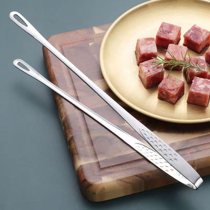 不锈钢韩式家用加长烧烤加厚面包商用烤肉油炸夹子露营烧烤炉