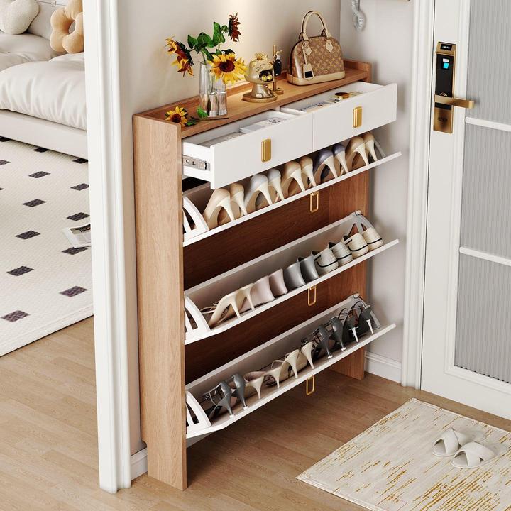 超薄翻斗鞋柜新款2025爆款简约现代家用门口收纳入户大容量鞋架