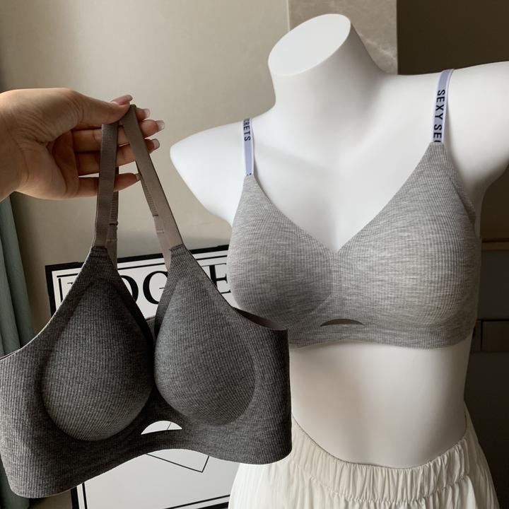 圆圆漫画胸无痕固定镂空小心机内衣女软承托无钢圈一体式舒适文胸