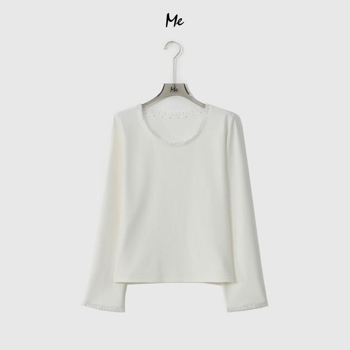 ME【流苏美颜衫】超细美利奴绵羊毛天丝超柔时尚内搭上衣MESA3679