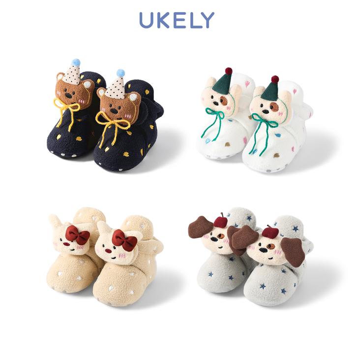 宝宝地板鞋秋冬季室内防滑新生幼儿学步鞋冬天加绒加厚婴儿地板袜