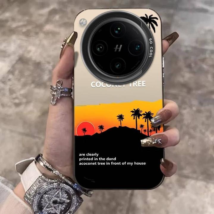 夕阳椰树适用OPPOFindX8s手机壳X8Pro小众X8ultra个性防摔保护套