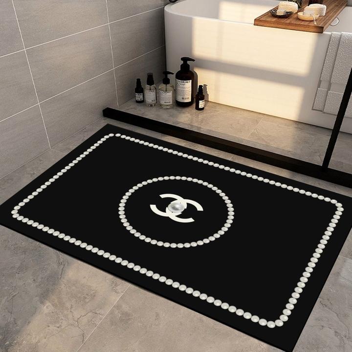 新款ins小香风浴室软硅藻泥吸水卫生间厨房门口防滑耐脏速干门垫