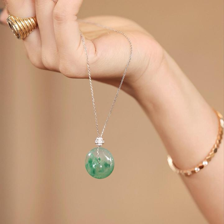 diy吊坠扣头万链能挂坠项链挂绳平安扣专用链镀18K色配件百搭时尚