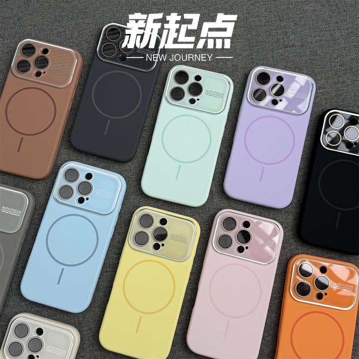适用iphone17pro手机壳带镜头膜苹果16pro磁吸防摔15/14秒变17pro