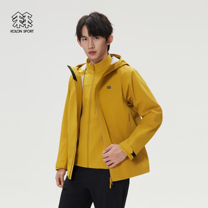 KOLON SPORT可隆冲锋衣1级男士春户外运动徒步登山软壳三合一夹克