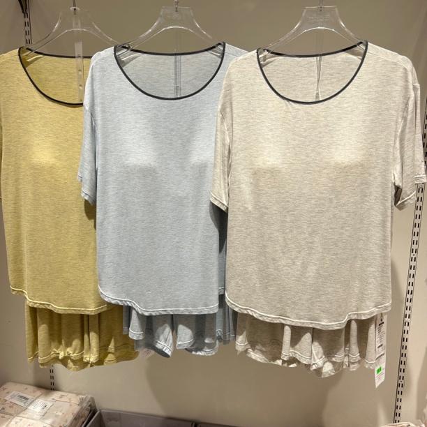 3100带胸垫女士家居服套头睡衣短袖短裤宽松亲肤夏季两件套装