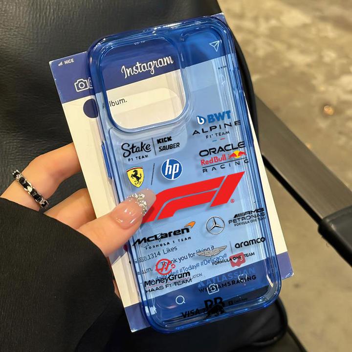 简约F1车标适用iPhone16苹果17/14_15PROMAX软胶13手机壳12防摔11