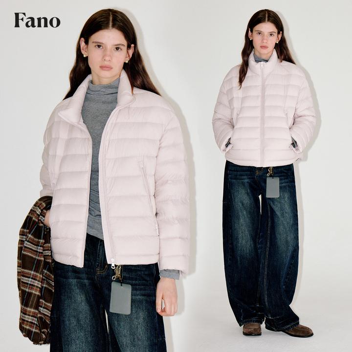10.8上新 呼吸轻量感 低饱和baby粉  轻薄排骨羽绒服FD25Y021