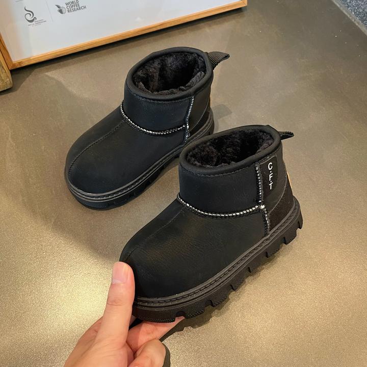 潮菲童儿童雪地靴2025新款加绒加厚保暖靴子女童鞋男童鞋洋气靴子