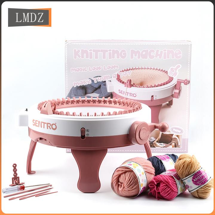 跨境新品手工编织器48针圆桶毛线机大号DIY手摇星星桶