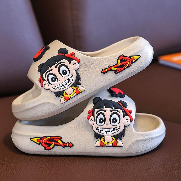 EVA哪吒儿童拖鞋女童男童夏季新款卡通洗澡居家浴室防滑宝宝超软