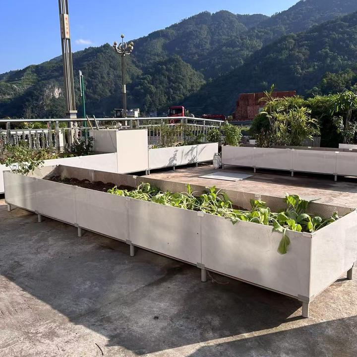 升级款带脚-瓷砖种植箱铝合金卡扣配件（不含瓷砖）