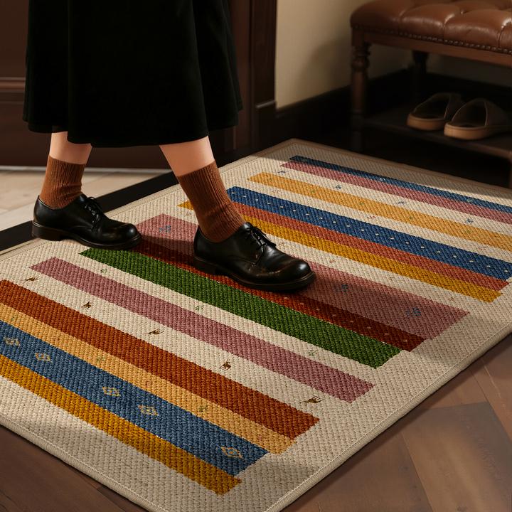 大颗粒多巴胺美式入户门地垫进门玄关地毯防滑脚垫耐脏除尘门垫子