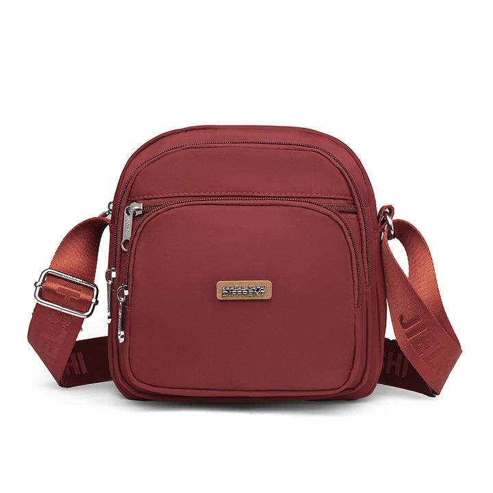 包包女新款时尚斜挎包多层简约休闲小方包牛津布包女包单肩包3762