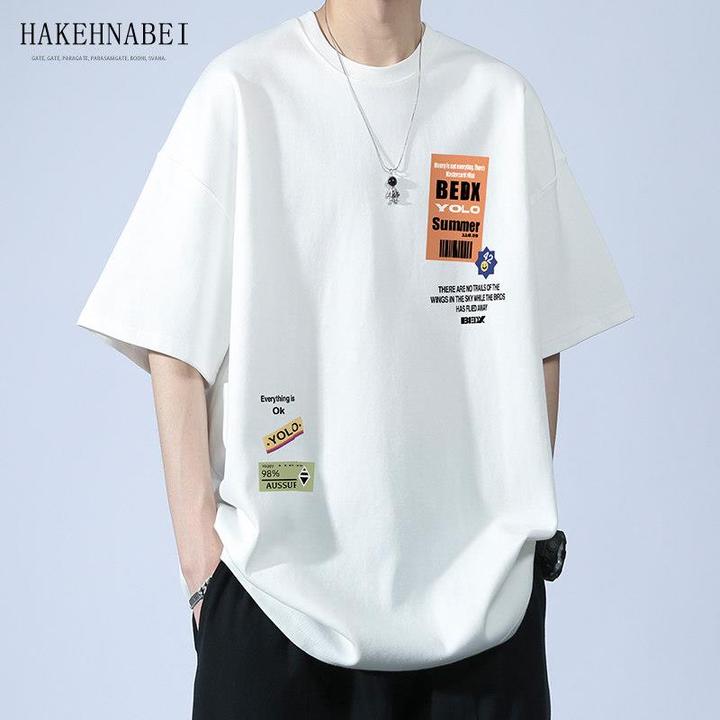 香港Npkp Couture正品/夏季纯棉短袖t恤男生宽松大码青少年初中高
