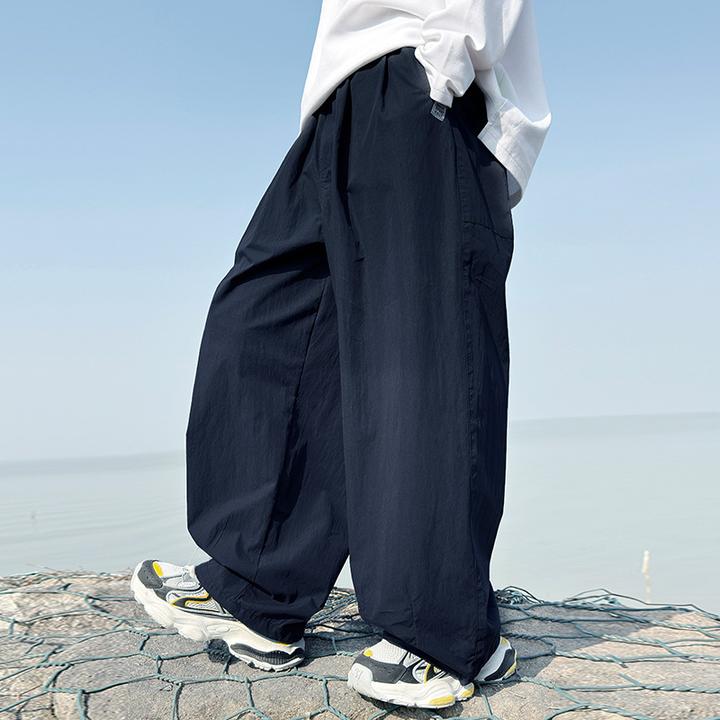 男童裤子春夏2025新款休闲裤儿童宽松速干运动裤男孩防蚊薄款