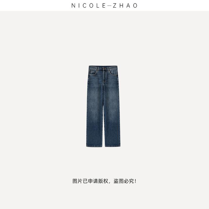 NZ0915（西部牛仔）【贵姐NICOLE】25百搭气质休闲直筒牛仔裤女