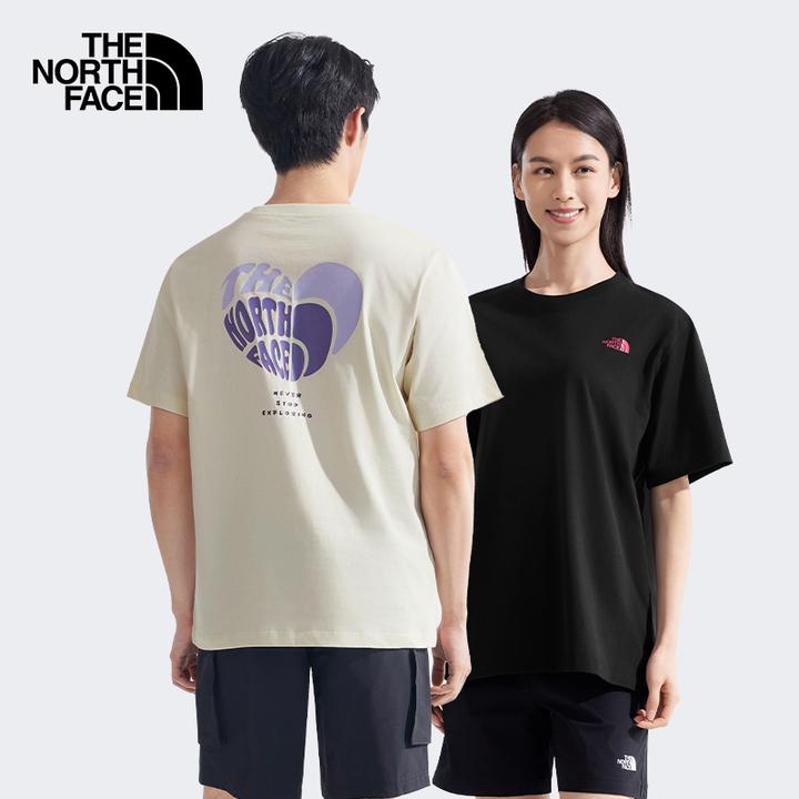 北面情侣款棉短袖T恤舒适爱心户外透气新款TheNorthFace|8D7U