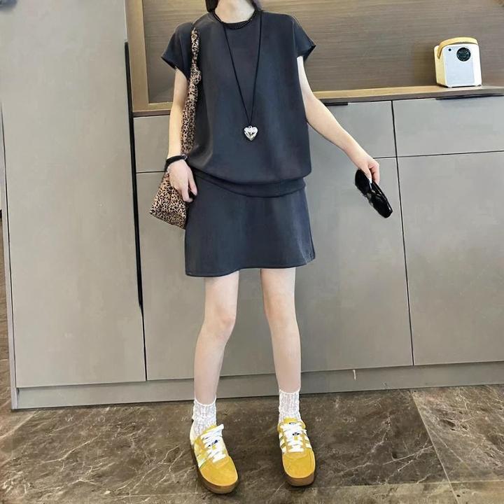 时尚气质宽松两件套2025夏季大码胖MM气质流行老钱风松弛感女装