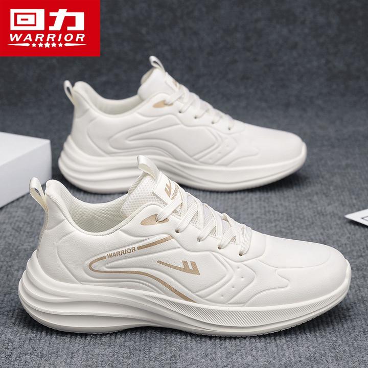 回力男鞋2025秋季新款软底休闲运动鞋皮面放水跑步鞋青少年潮鞋男