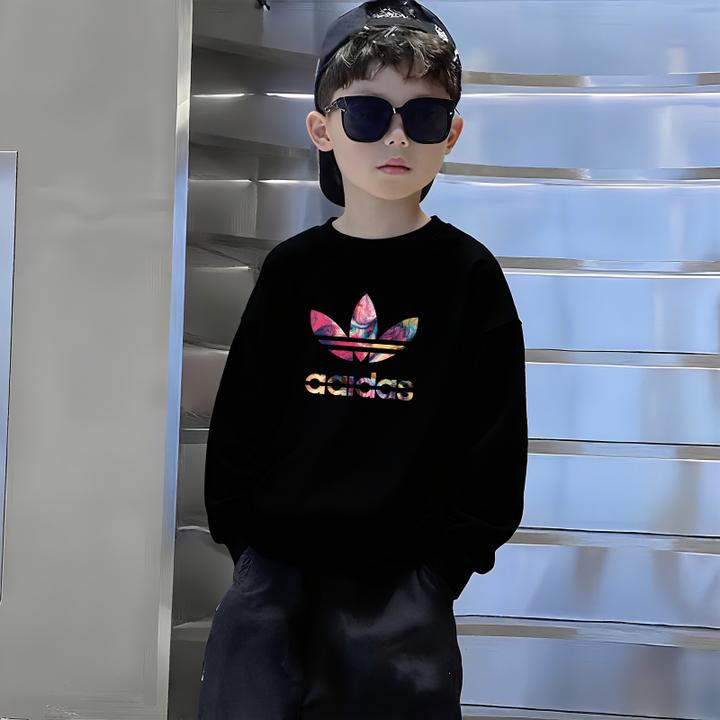 二折专区|奥莱正品|套头卫衣男童透气亲子装秋冬季中大童圆领长袖