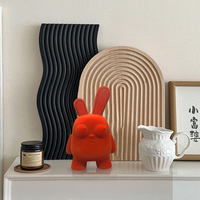 现代创意搞怪潮玩大眼怪客厅电视柜桌面可爱装饰品大眼怪1828