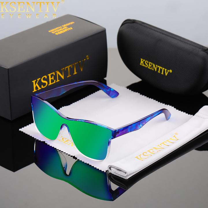 凯森蒂轻奢连体款马拉松眼镜越野个性防滑防紫外线偏光运动墨镜