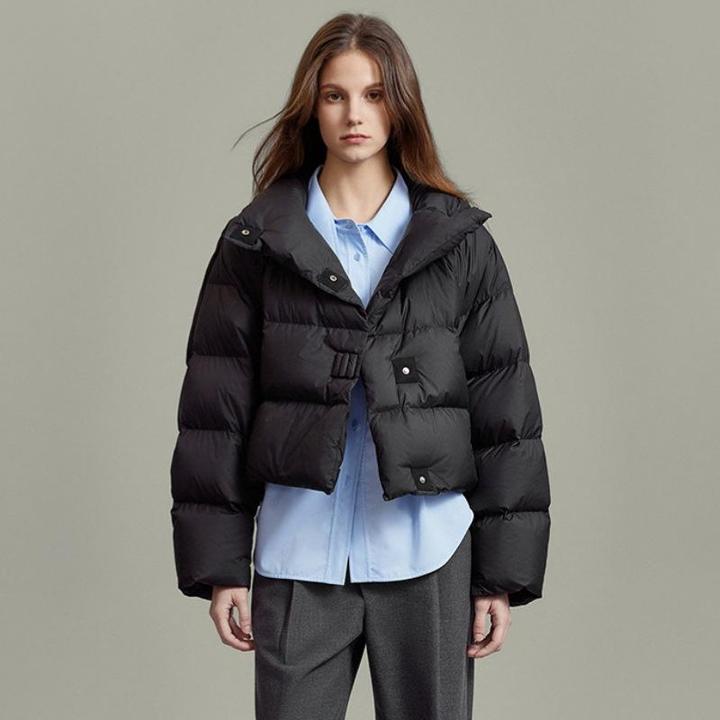 2025年新款冬季羽绒棉服女时尚小个子短款韩版宽松加厚面包服外套