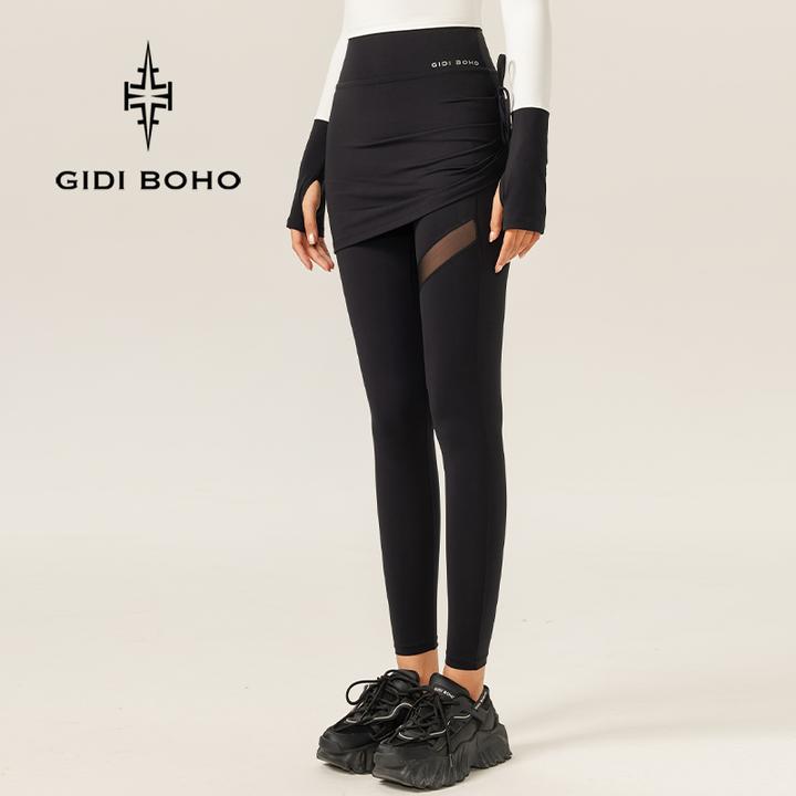 GIDI BOHO/极地薄荷秋季新款高腰速干弹力提臀显瘦女士外穿瑜伽裤