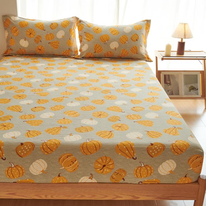 四季 双层皱皱纱床笠床罩床垫保护套可机洗抑菌