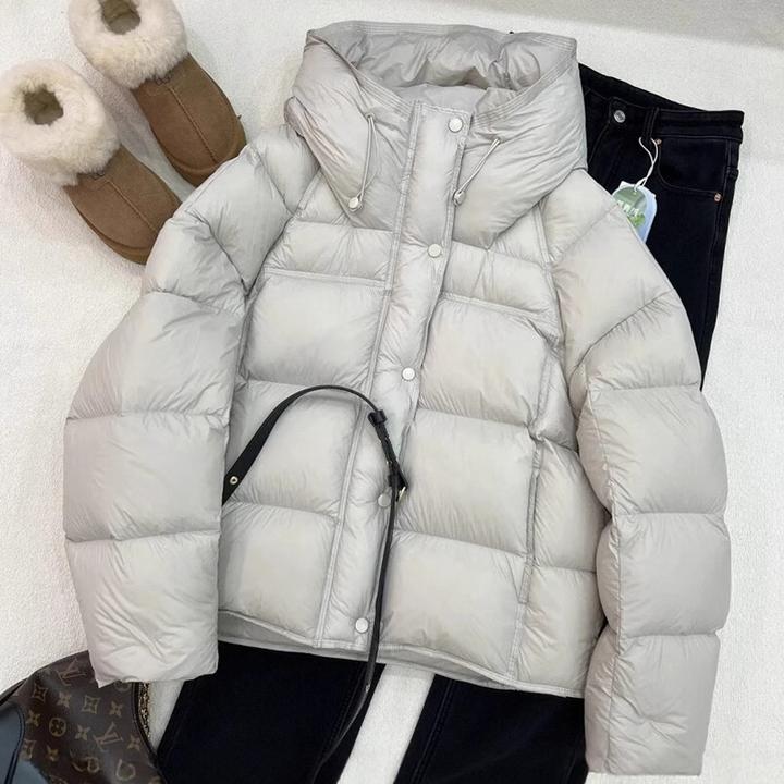 连帽棉服女装冬季2025新款时尚加绒加厚显瘦休闲保暖短款棉衣外套