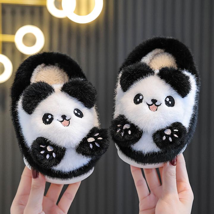 儿童棉拖鞋新款冬季加厚保暖卡通时尚小孩居家毛拖鞋亲子棉拖鞋