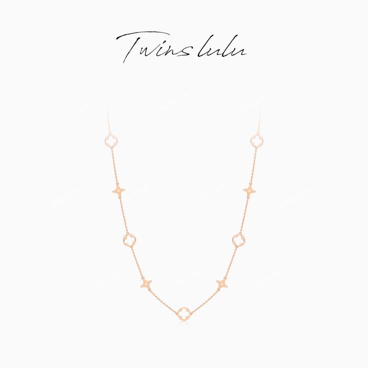 TWINS LULU 流光风 简约百搭设计感高级感镂空项链TSJ10001