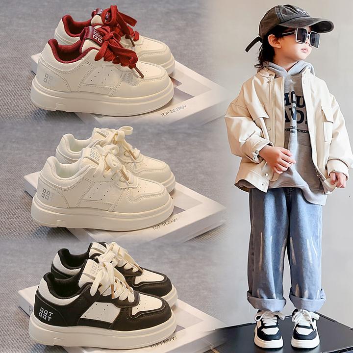 亲子款休闲百搭儿童低帮板鞋轻便防滑男女童运动鞋zh