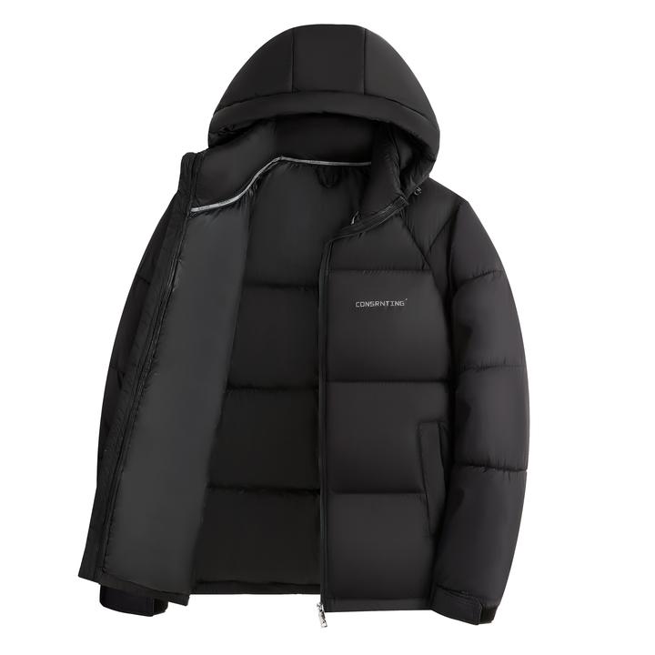 连帽暗绗线保暖外穿休闲加厚潮流男女同款棉服