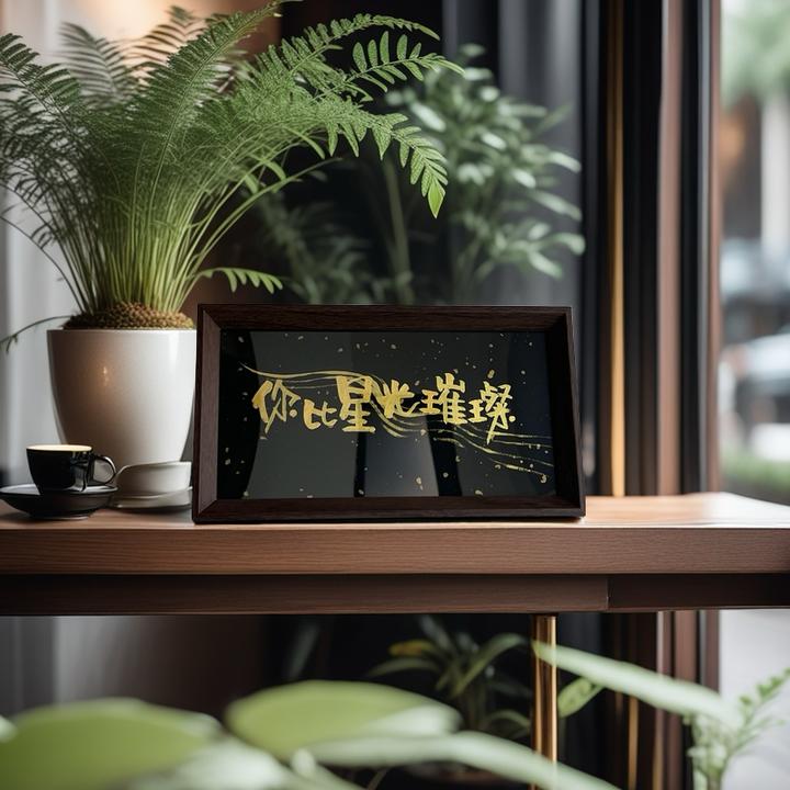 “你比星河璀璨”5*10寸国潮创意新中式办公桌摆件送朋友送自己