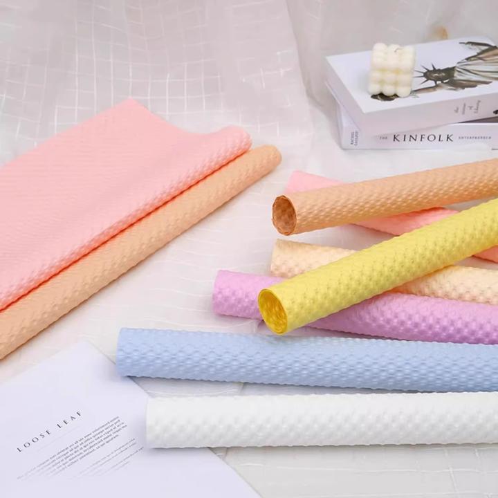 【喜儿】立体泡芙压纹纸轻微防水马卡龙包花纸内衬纸鲜花包装纸