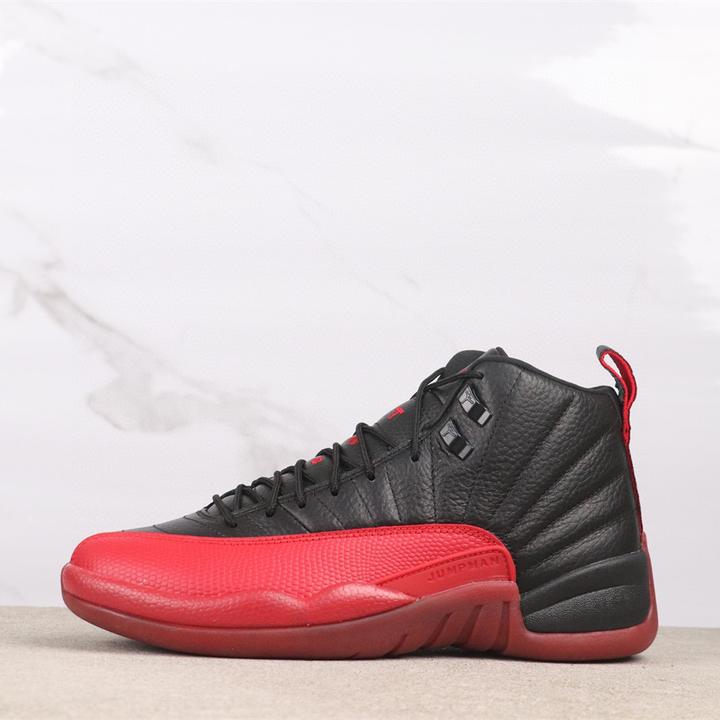 aj12黑红高帮男鞋透气篮球鞋男士训练运动跑步鞋时尚体育休闲鞋