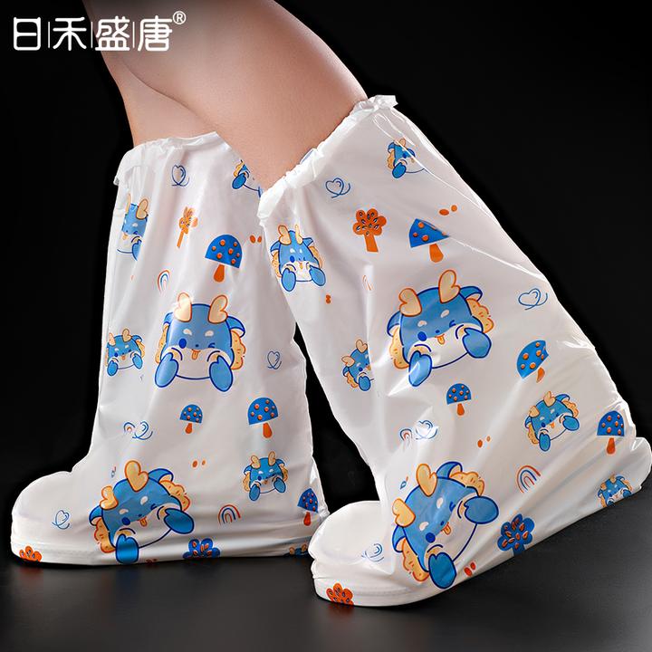 一次性儿童鞋套防水防滑雨鞋学生雨天上学耐磨脚套幼儿园宝宝雨靴