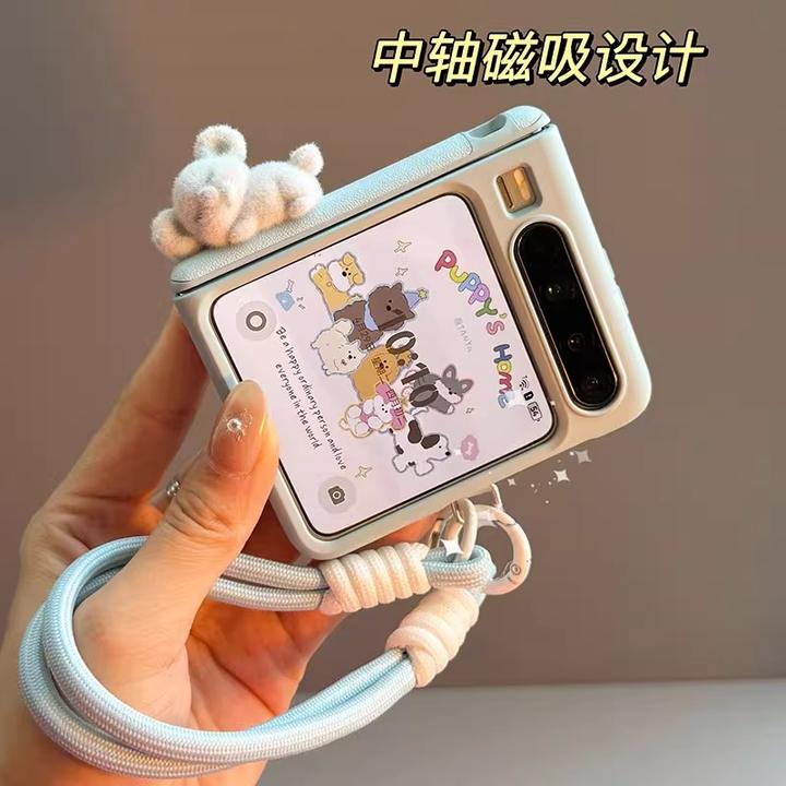 适用华为Pura X典藏版手机壳阔折叠新款立体考拉中轴铰链女保护套