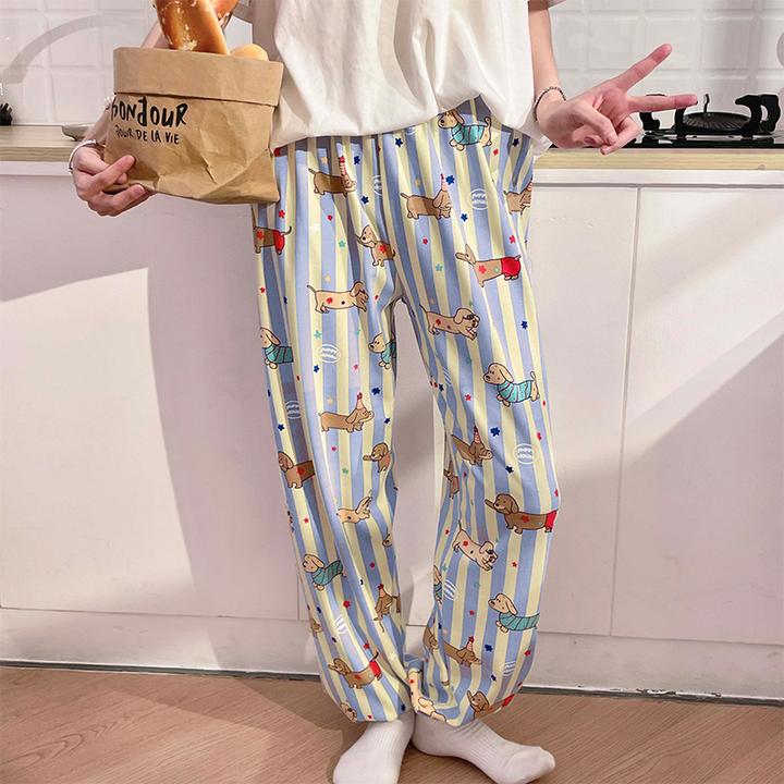 外出睡裤长裤女2025新款春秋季宽松高颜值大码舒适睡衣家居裤单件