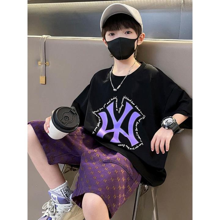 新品巴拉巴拉男童夏装套装2025新款儿童装男孩酷帅气中大童薄款夏