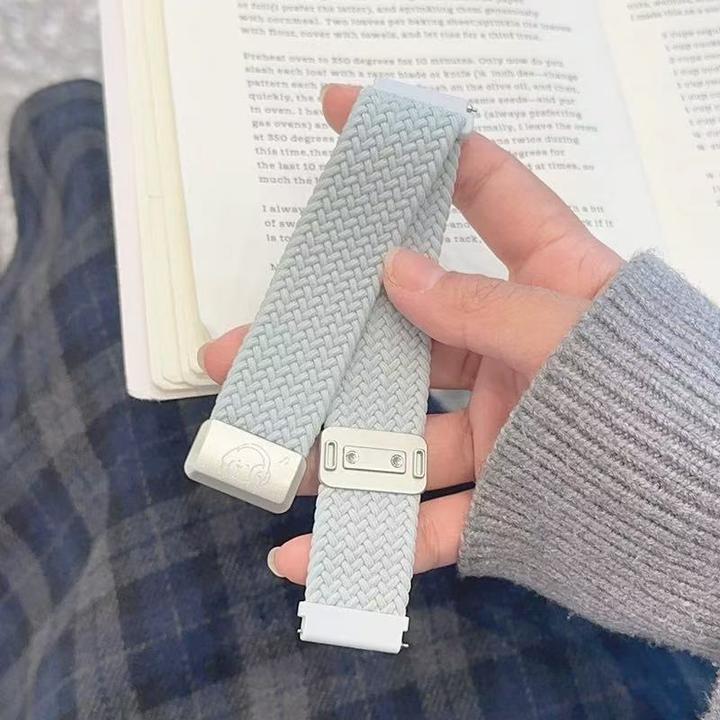 适用新款小米手环9pro手表带小狗8pro尼龙编织磁吸手表表带watch