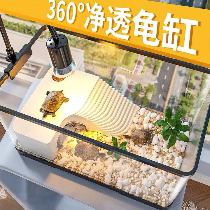 客厅桌面专用爬台饲养缸家用小型养乌龟寄居蟹生态造景两栖专用缸