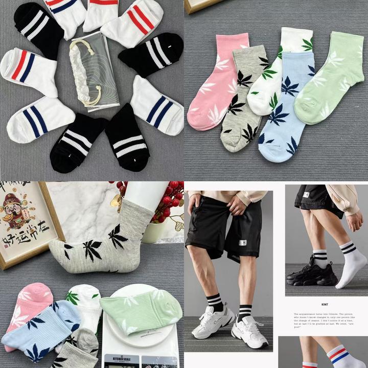 防臭运动提花女春季短筒短袜透气吸汗潮袜情侣夏季