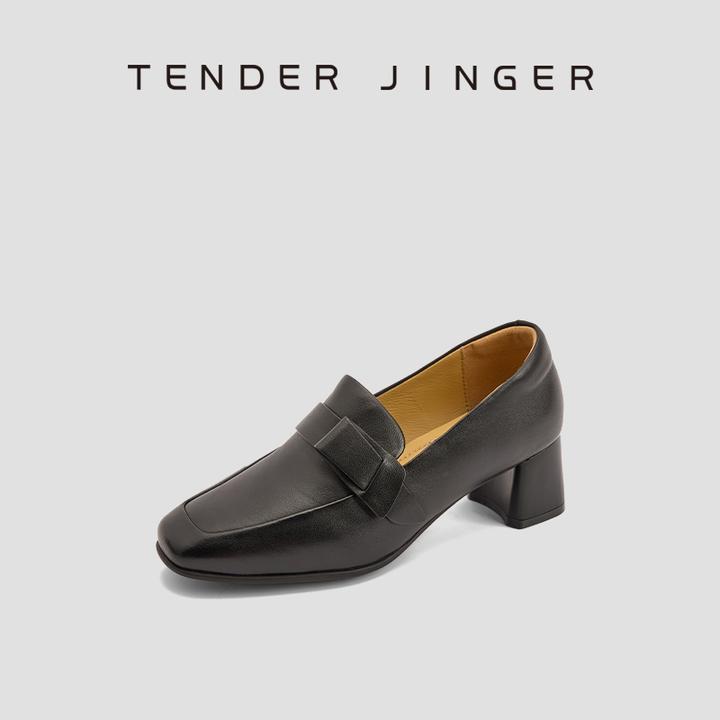 Tender Jinger｜羊皮粗跟单鞋女ZS0772