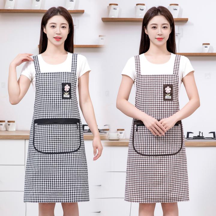 园艺围裙厨房家用纯棉做饭老公工作服女餐饮上班专用轻薄2025新款